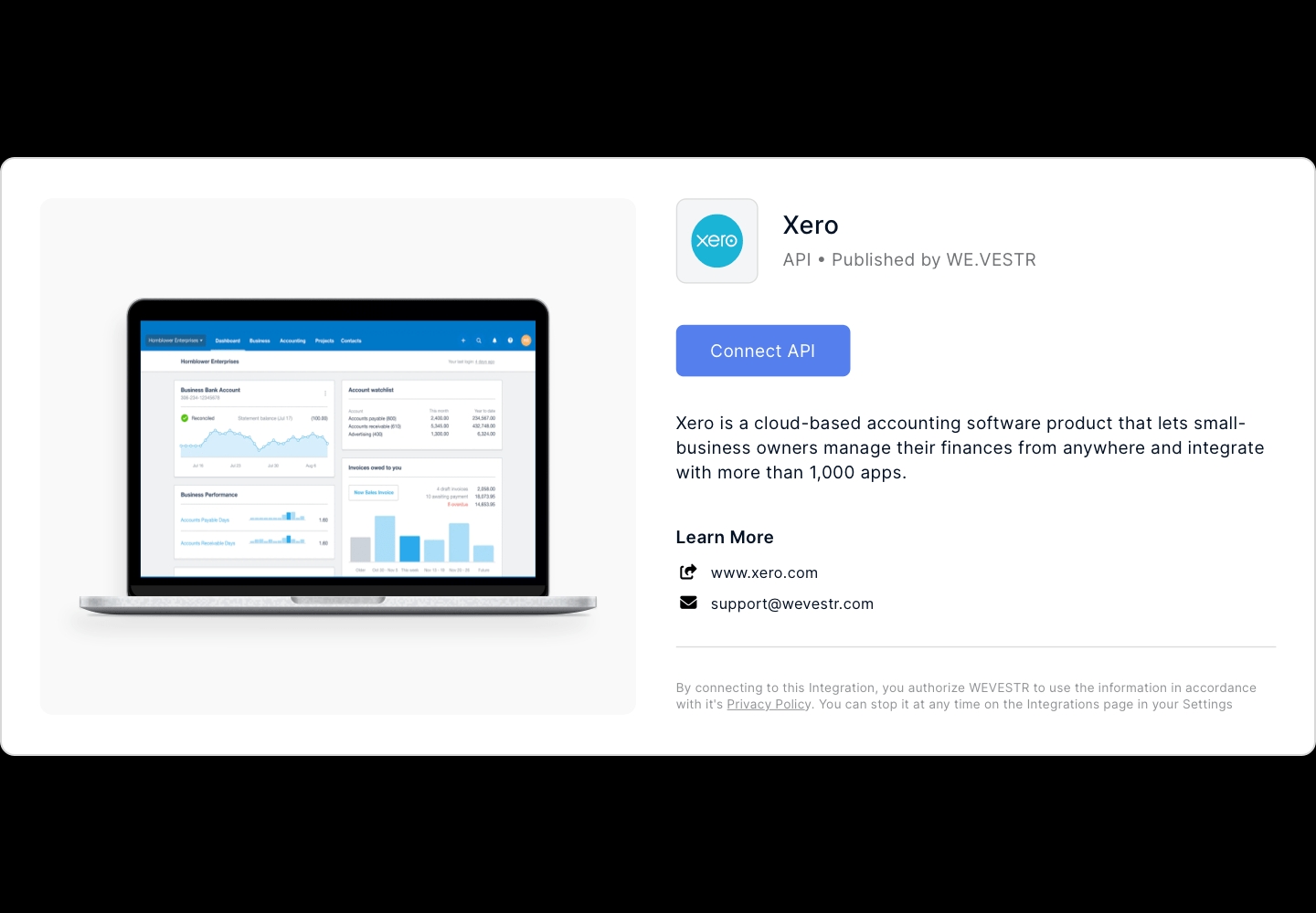 WE.VESTR - Dashboard
